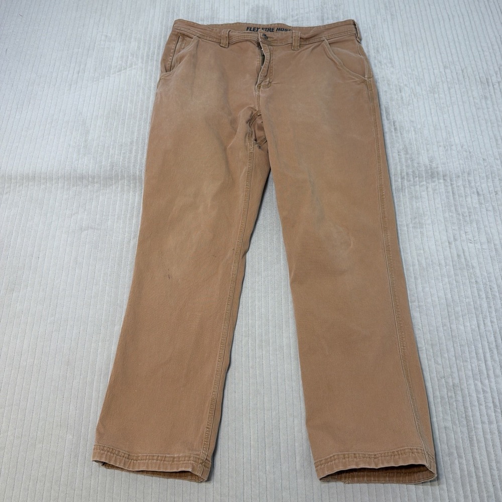Duluth Trading Flex Fire Hose Pants Mens 38x32 Fits(36x30) standard Fit Stretch